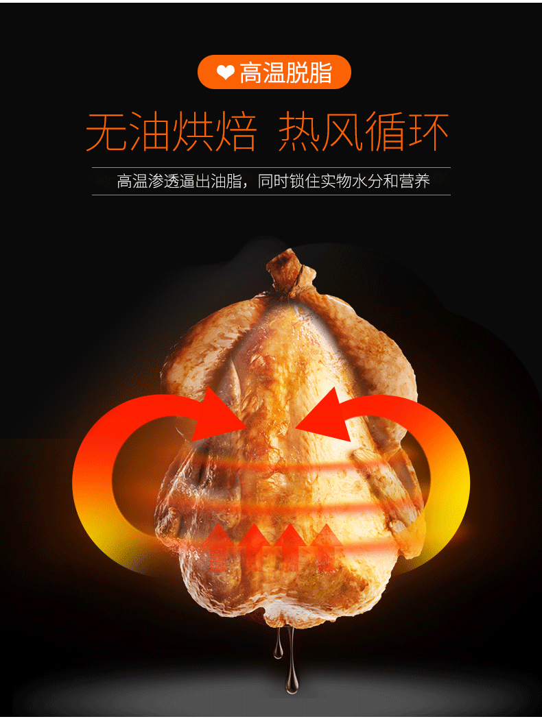 九阳 KL35-D81 19新款 全自动智能空气炸锅 3.5L 7种便捷菜单 图9