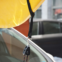 Kayak bow drawstring fast rope fast lanyard pull tighten rope lock convenient and practical