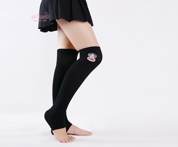 Quần cotton Nhật Bản dài qua đầu gối vớ Hàn Quốc cotton mùa thu và mùa đông phụ nữ nóng bỏng chân cao vớ vớ vớ đầu gối tất dài