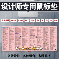 Designer ps ai shortcut key mouse pad word excel cdr Guanglianda computer table Pad cad AE pr
