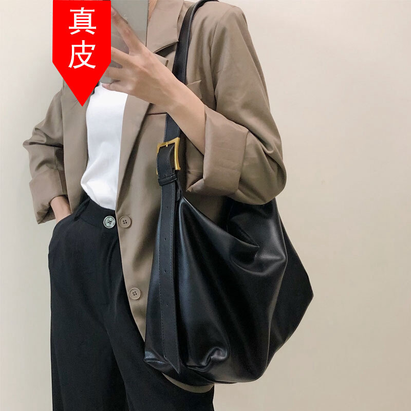 Hong Kong bag women's 2022 new high-end all-match casual commuting large-capacity one-shoulder Messenger Tote bag