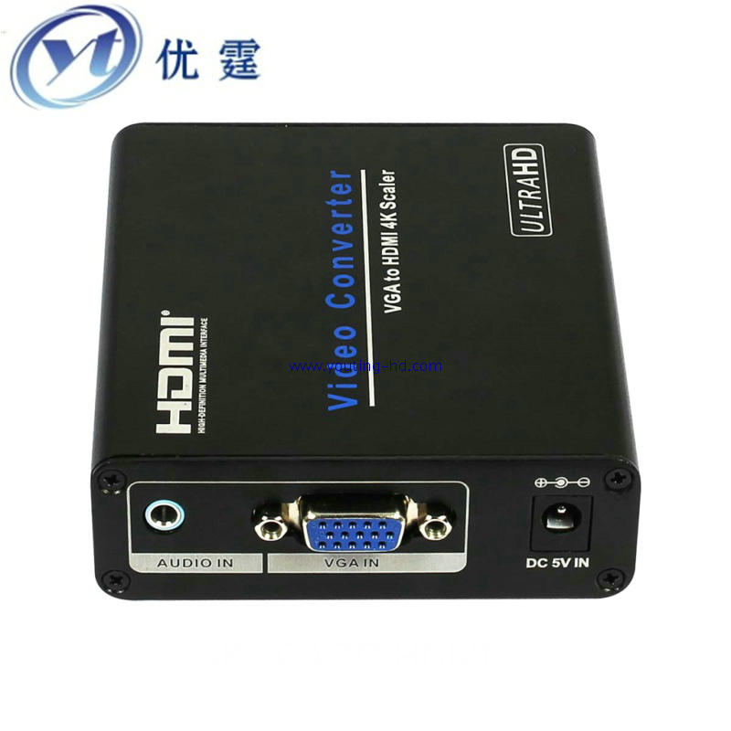Youting VGA to HDMI converter Scaler1080P4K@60H30HZ with audio EDID adjustment resolution