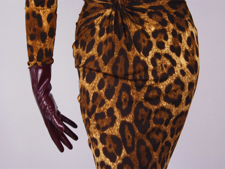 Tech Gloves Faux Patent Leather Wrist Long Short Coffee Black White Touchscreen 28cm LLDLLNT