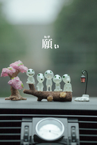 Japanese Ghost Princess glazed crystal version of the elf tree elf with luminous car with decorative ornaments doll