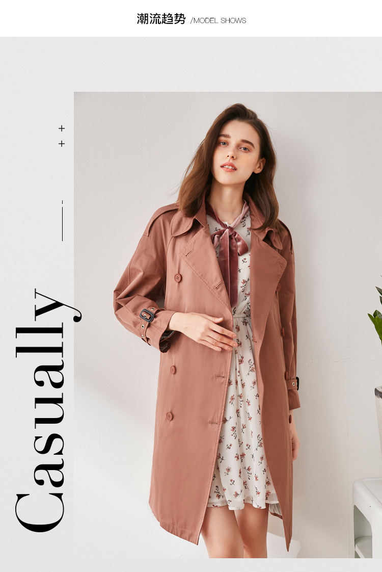 Trench pour femme      en Coton - Ref 3227929 Image 7