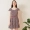 Qiushui Yiren 2018 mùa hè mới của phụ nữ sọc dọc phần ngắn là mỏng bay tay áo Slim dress áo nữ