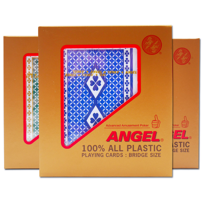 Small Angel Playing Cards ANGEL Bridge Card Japan Original Imported PVC Full Plastic Waterproof Anti-Folding Shuttle Hare Wholesale