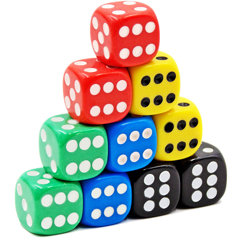 Dice large bar nightclub KTV supplies shake color dice cup acrylic sieve plastic color swing rounded corners