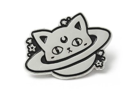 Dark Tide Brand KILLSTAR Cat Planet Gothic Punk Rock Moon Cat Luna Brooch Pin - Trâm cài