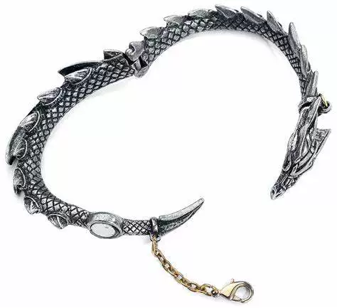 АЛХИМИЧЕСКОЕ Готическое A124 Dragon's Lure Dragon's Lure Готический драконовый браслет на цепочке