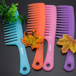 Thickened Wide-Tooth Comb Anti-Fall Girl Purple Family Popular Baby Girl Large-Tooth Comb Hair Salon Long Hair Straight Hair Curly Hair