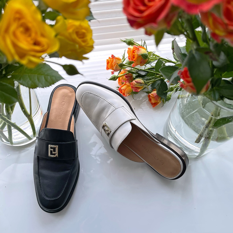 [Ready Stock, No Replacement] Handmade Shoes by Chendan Chen Dan Women's Shoes @ Private Half Slippers Mule Sandals Summer Slippers