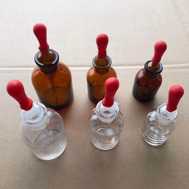 30ml/60ml/125ml白色滴瓶棕滴瓶带胶头 磨口透明/玻璃滴瓶 试剂瓶