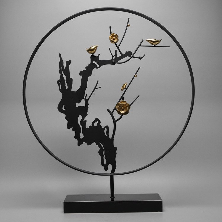 Modern New Chinese Creative Mayflower Plum Blossom Living Room Genguan Swing-style Room Hotel Room Hotel Sale Exhibition Hall Soft Adornment