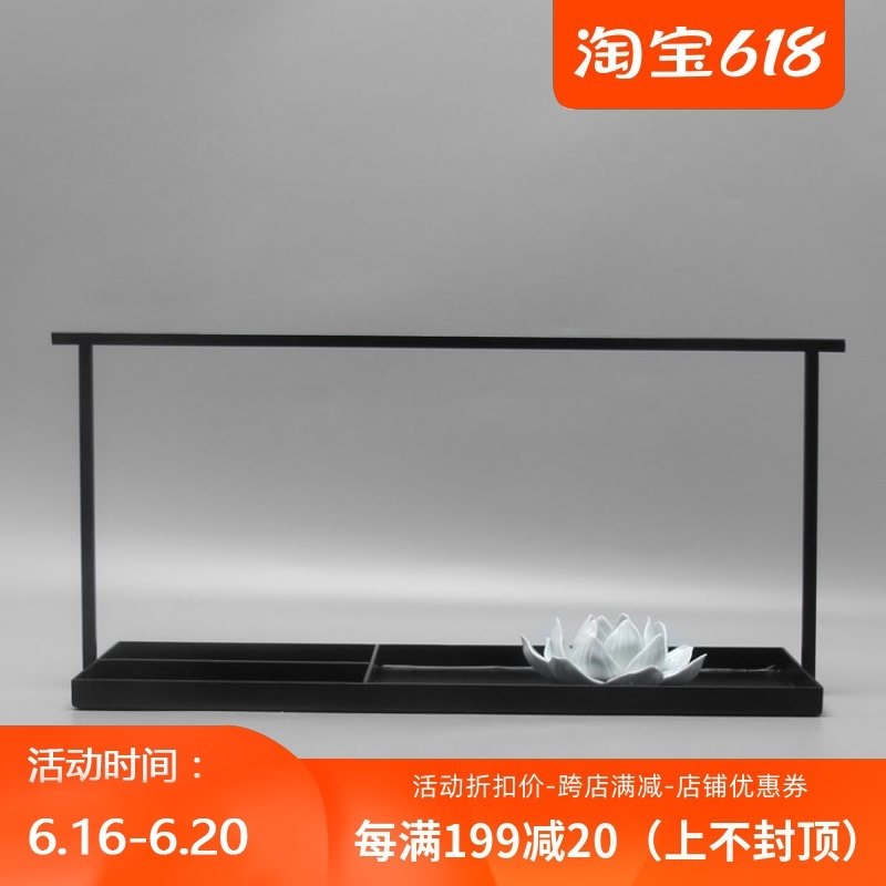 New Chinese style, modern model room, hotel, indoor tray, soft decoration, living room, TV cabinet, porch decoration