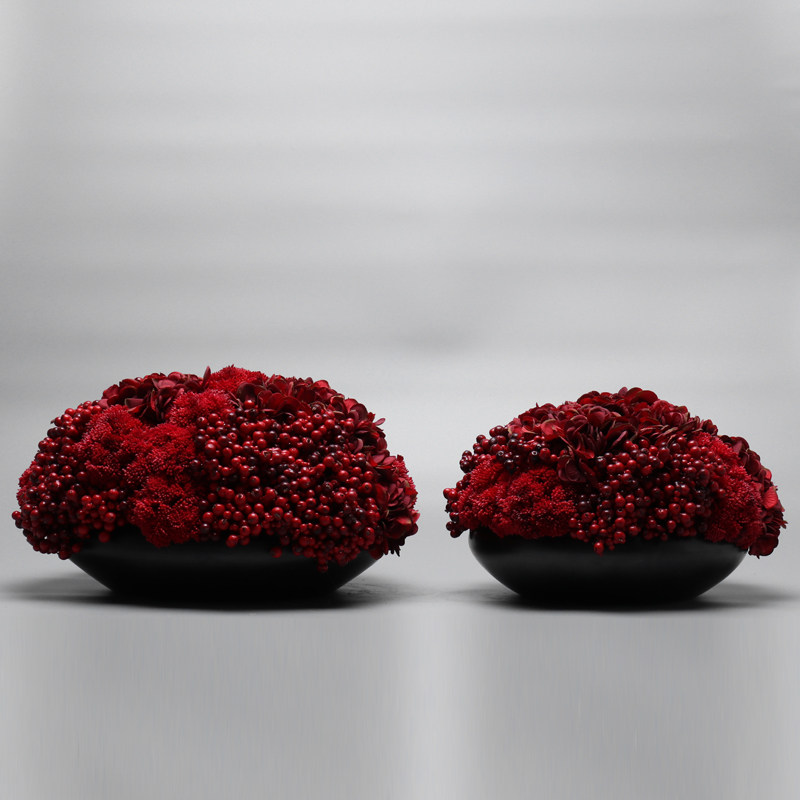 Modern new Chinese style simulation red hydrangea wild fruit berry porch bogu shelf sales office soft decorations