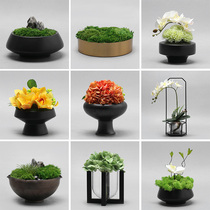 New Chinese-style modern simulated flower ornaments for living room light luxury flower desktop bonsai decoration dining table coffee table crafts