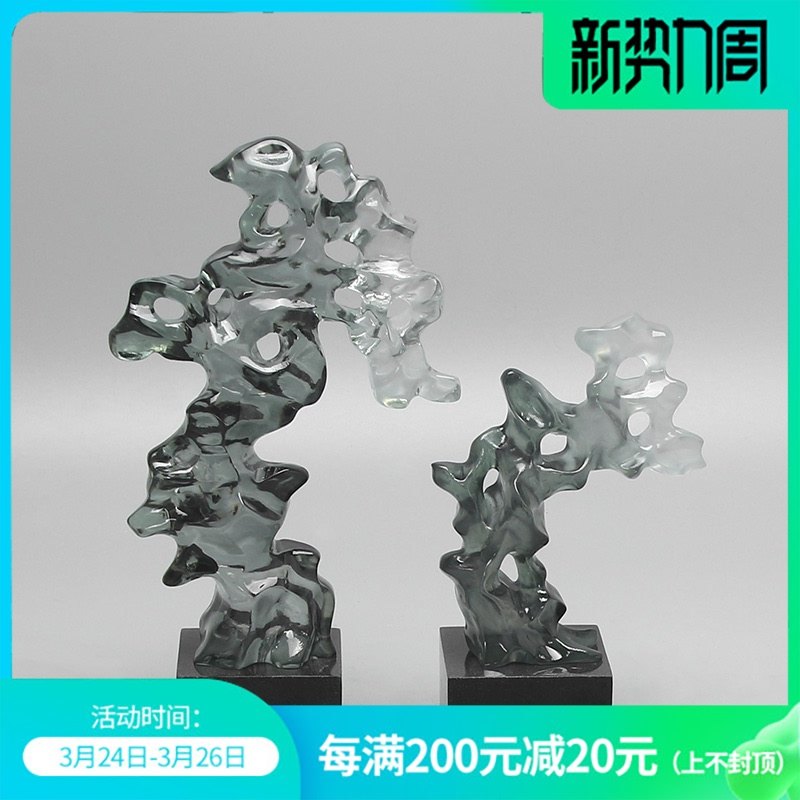 New Chinese soft furnishings living room Zen modern wine cabinet desktop TV cabinet craft gift decoration model room personality jewelry