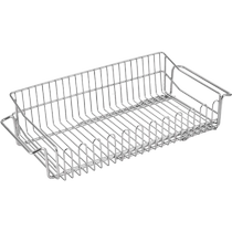 304 stainless steel dishwashing pool water tank draining basket Retractable kitchen single-wash vegetable basin water-filtering dish shelf