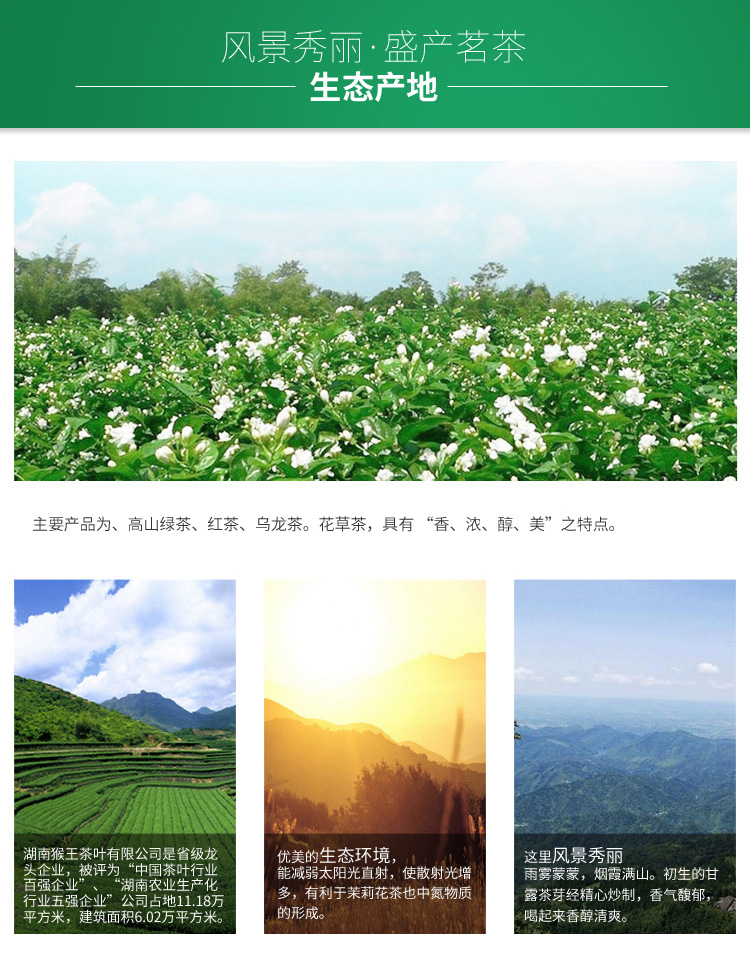 中茶 湖南猴王 特级茉莉花茶 250g*3袋 图20