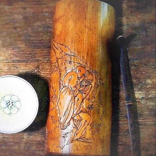 古董木雕笔筒：竹雕十八罗汉的魅力-竹雕/竹制品-淘宝好物网