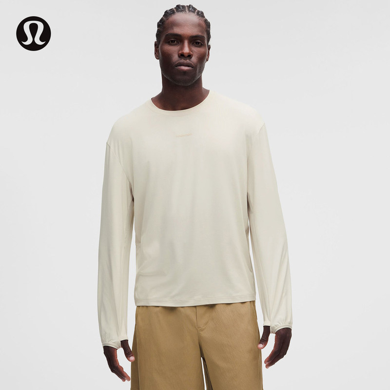 Men's Ventilated Long-Sleeved T-Shirt with Sun Protection丨Lululemon丨Lm3Gnps