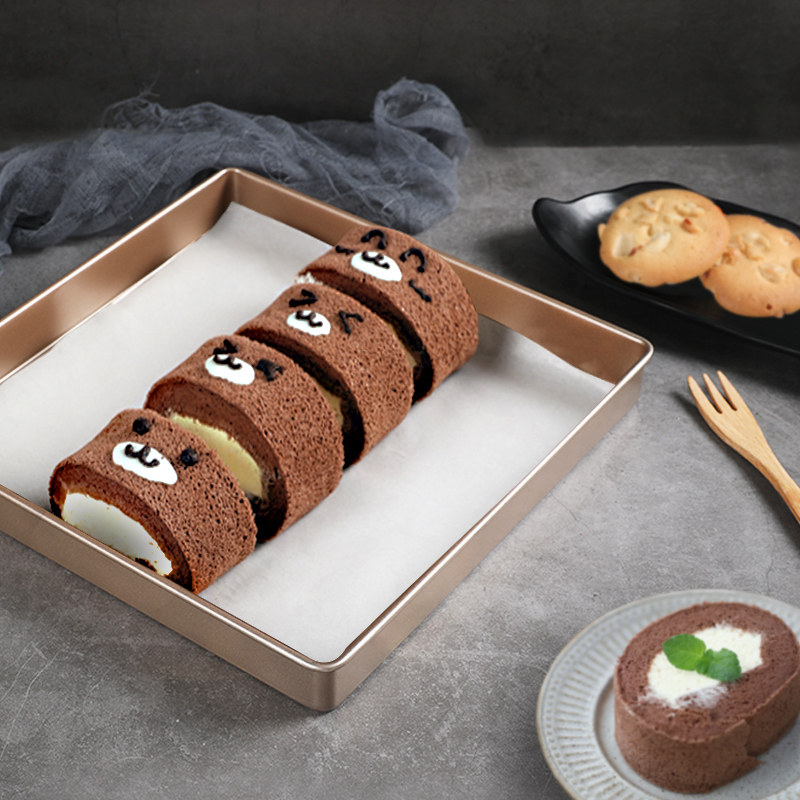 Nonstick Home 28x28 Not stained with square baking tray Biscuit Bread Snowflake Ghee Rolling Sugar Cake Roll Molds