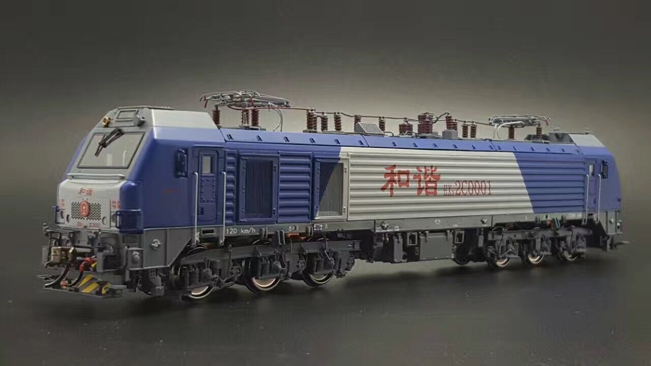 نموذج إنسان الغاب HXD2B ، HXD2C ، Harmony Electric 2B/2C قاطرة كهربائية ، نموذج القطار الصيني بالكامل من النحاس
