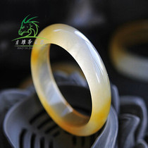 Xiao YaRamadan Natural A Cargo Yellow Dragon jade bracelet ice yellow water Runner Jade Jade Bracelet jade Jade Bracelet Gift