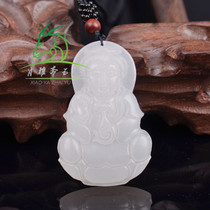 Xiao YaRamadan natural Afghanistan Baiyu Guanyin jade pendant sheep fat white jade male and female bodhisattva pendant jade pendant