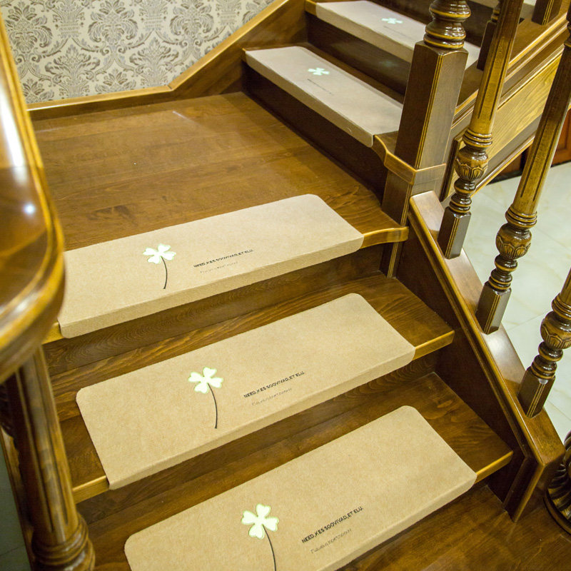Sub-based tile stairs cushion tread cushion anti-slip home full bungling small carpet ground cushion free from adhesive self-stick cushion night light