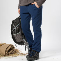 tecop outdoor winter fleece pants men breathable fleece thick warm pants womens velvet pants