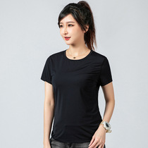 simboo outdoor ice silk T-shirt women thin and breathable mesh short sleeve leisure sports ice sense round neck shirt men