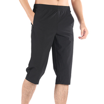 TECTOP probe outdoor spring and summer stretch fast dry pants mens Capri pants sports women breathable elastic waist climbing pants