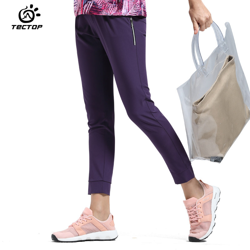 Exploration outdoor summer new quick-drying pants women's thin breathable stretch pants large size sports trousers women