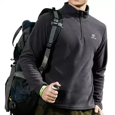 tectop probe winter outdoor fleece men's pullover fleece warm jacket women's thick velvet