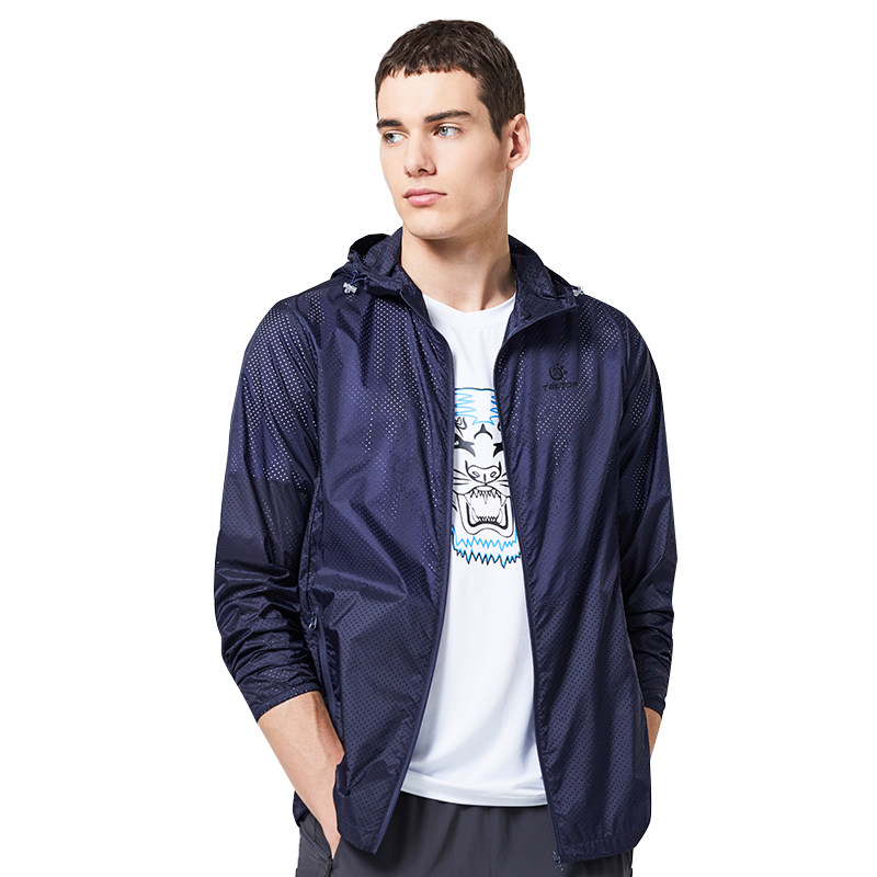 TECTOP Tantuo outdoor spring and summer sunscreen windbreaker jacket men's light and breathable sunscreen clothing hooded mountaineering suit women