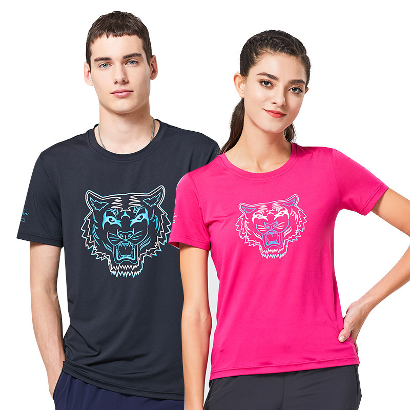 TECHCTOP EXPLORE THE OUTDOOR SPRING AND SUMMER SPEED DRY COAT FOR MEN AND WOMEN BREATHABLE T-SHIRT LIGHT AND THIN QUICK DRY JERSEY RUNNING FITNESS CLOTHING