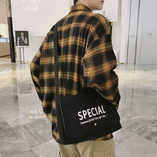 Универсальная сумка через плечо, японский шоппер, вместительная и большая сумка на одно плечо, подходит для студента