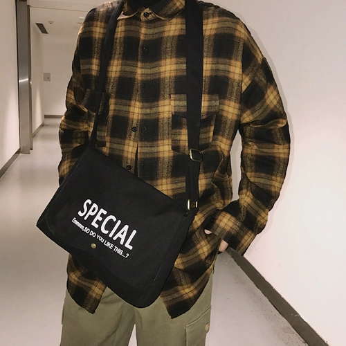 Универсальная сумка через плечо, японский шоппер, вместительная и большая сумка на одно плечо, подходит для студента