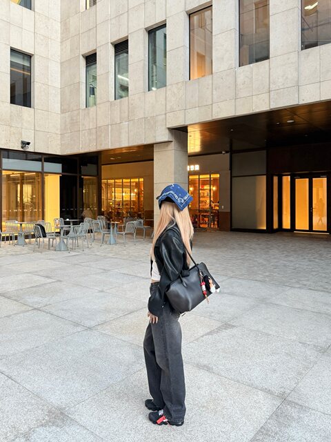 Mungsera'Dream Love Gray' Adjustable Waist Original Mid-Waist Gray Jeans Versatile Wide-Leg Pants