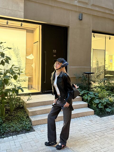 Mungsera'Dream Love Gray' Adjustable Waist Original Mid-Waist Gray Jeans Versatile Wide-Leg Pants