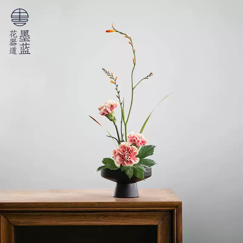 日本進口】草月流小原流池坊一葉式自由花花器插花器皿花瓶-淘寶Taobao