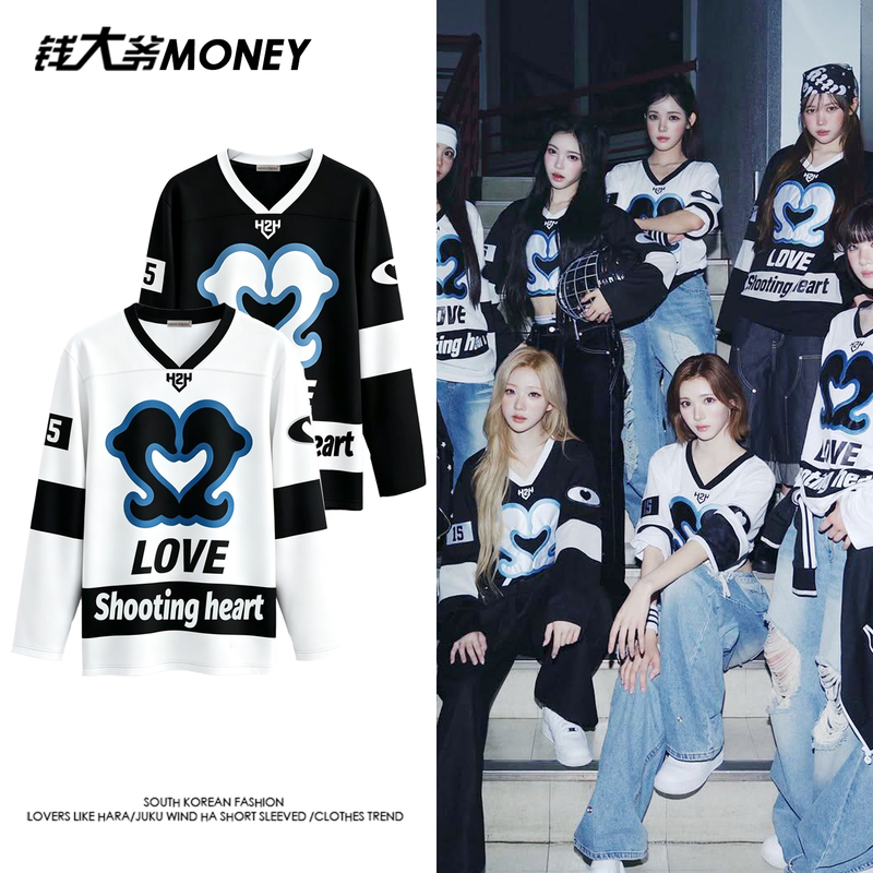 Heats2Heats Same Style Hip-Hop Street Dance Jersey Long-Sleeve Top 2026 New Early Autumn Support Clothing Trendy Heats2Heats Same Style Hip-Hop Street Dance Jersey Long-Sleeve Top 2026 New Early Autumn Support Clothing Trendy
