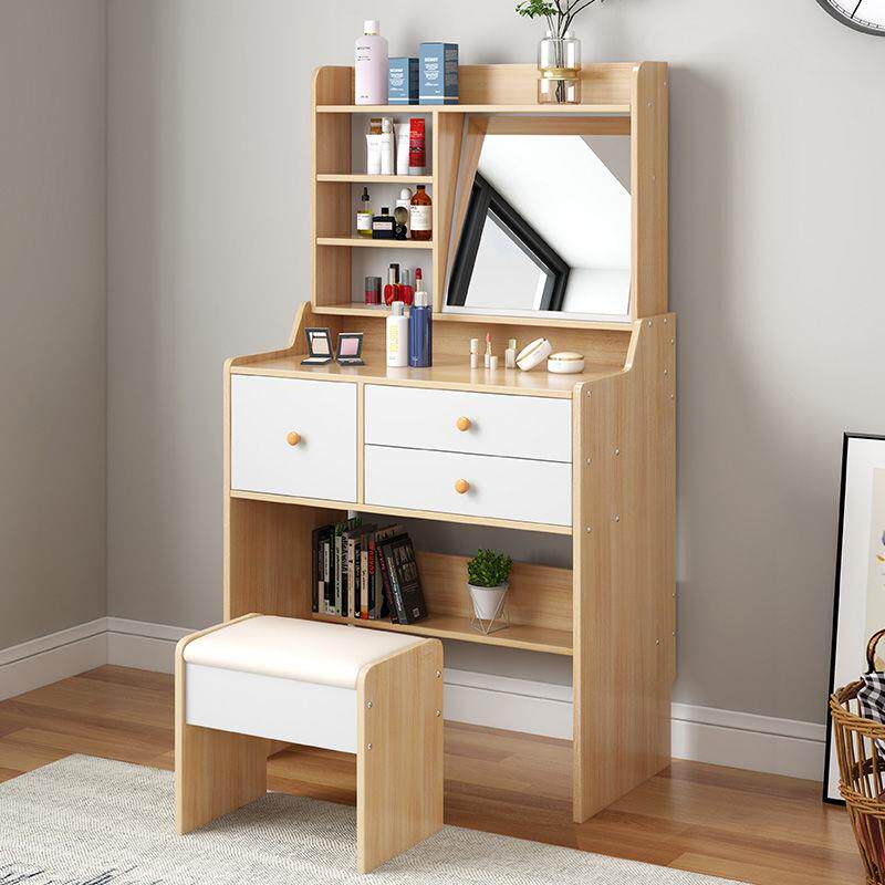 Dressing table Simple small rental storage cabinet One-piece bedroom small fan single person 50 60 70 80cm Long multi-function