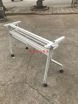 Folding training table meeting table and chair wheeled flap table desk staff training table movable long table