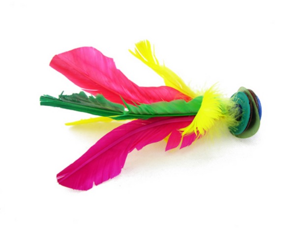 金 翎 Trò chơi đào tạo dành riêng cho hoa lớn Bán buôn 毽 - Các môn thể thao cầu lông / Diabolo / dân gian 	cầu đá gà	
