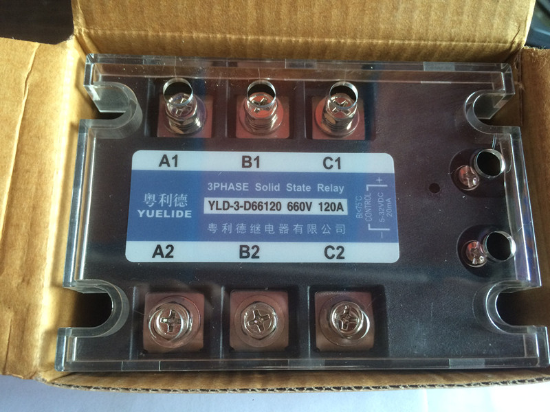 New Cantonese Reed three-phase solid state relay YLD-3-D66120 660V 120A DC