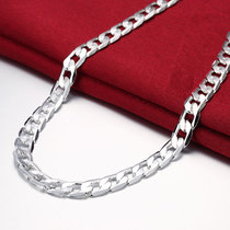 925 Sterling Silver Mens Necklace Classic 12MM Chaîne cubaine