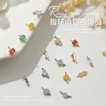 Medecine Ring Rings Zircon Trinket Net Red Blasting for ultra-shiny solid light extravagant inlaid crystal diamond Policite Nail Drilling Accessories